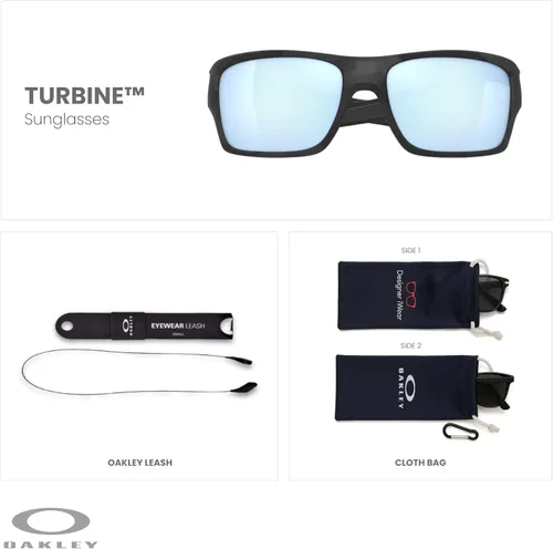 Miniatura 22 de Oakley Turbine OO9263 - Gafas de sol rectangulares para hombre, correa + paquete con kit de gafas de diseñador iWear