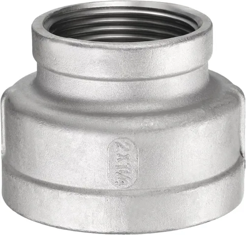 Miniatura 9 de HARFINGTON Acoplamiento Reductor 1-1/2" x 1" NPT Roscado Hembra 304 Acero Inoxidable Reductor Cónico Conexión de Tubería Fundida Adoptado para Tubo