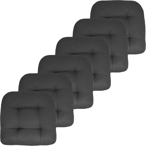 Miniatura 54 de Sweet Home Collection - Cojines para silla de patio al aire libre, cojines prémium con relleno grueso y cómodo de fibra, con tul, 19 x 19 pulgadas