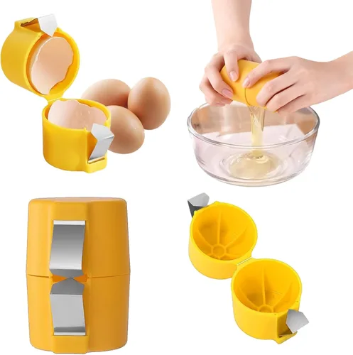Miniatura 8 de Abridor de cáscaras de huevo, herramienta para huevos crudos, pelador de huevos para huevos duros, cortador separador de cáscara de huevo