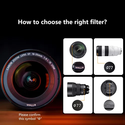 Miniatura 7 de PUYI - Filtro de dioptría dividida de 3.228 in, creativo efecto de desenfoque medio transparente para fotografía de retratos y paisajes, compatible