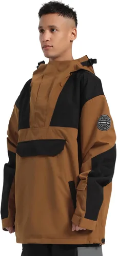 Miniatura 56 de GSOU SNOW Chaqueta de esquí para hombre, abrigo de nieve para snowboard, cálido, invierno, impermeable, con capucha