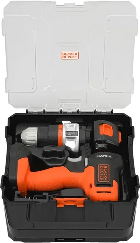 Miniatura 3 de BLACK+DECKER MATRIX - Kit de taladro máximo de 20 V, incluye accesorio de sierra de calar, estuche de almacenamiento, batería y cargador