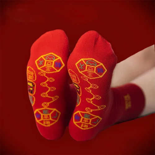 Miniatura 4 de oliwex Feng Shui - Calcetines de siete monedas para hombre y mujer