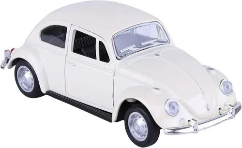 Miniatura 2 de Berry President 1967 Clásico Beetle Bug Vintage 1/32 Escala Diecast Metal Tire de Coche de Juguete Modelo para Regalo/Niños (Beige)