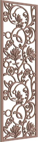Miniatura 187 de 9 3/8"W x 24 3/8"H x 1/4"T Caspio Decorativos Paneles De Pared De Madera De Calado, Roble Rojo rojo (Red Oak)