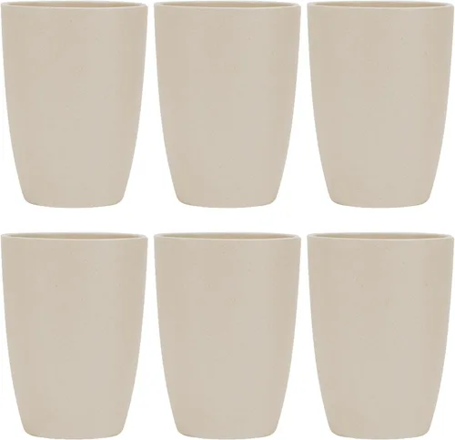 Miniatura 11 de Vaso reutilizable de paja de trigo (12 onzas), juego de vasos irrompibles para el hogar y al aire libre, vaso apto para lavavajillas, sin BPA