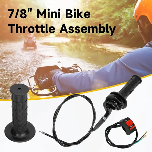Miniatura 3 de HIAORS Kit de mango de cable de acelerador giratorio de 7/8" 22mm para Predator 196cc 212cc 6.5hp Coleman CT200U CT200U-EX BT200X Baja Warrior MB200