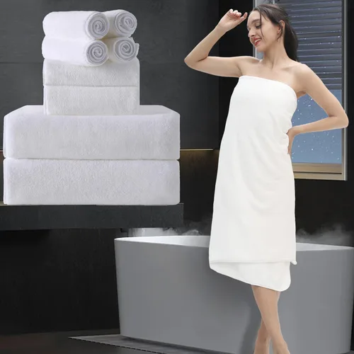 Miniatura 28 de Sábana de Baño Extra Grande de 4 Piezas (35"x70") - Sábana de Baño Ultra Suave de Tamaño Grande, Juego de Sábanas de Baño para Baño de Hotel, Sábana