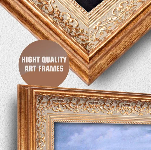 Miniatura 219 de A&T ARTWORK Campo de trigo con cipreses de Van Gogh Las reproducciones de arte clásico mundial, impresiones en lienzo giclée para decoración