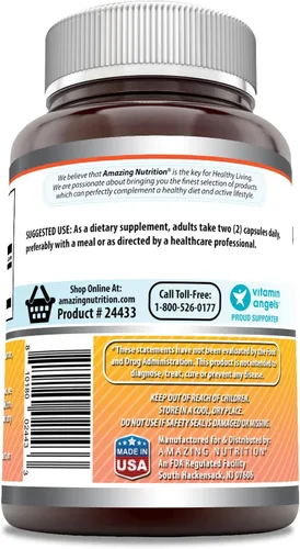 Miniatura 3 de Amazing Formulas Berberina 1000mg por porción 120 Cápsulas Suplemento Sin OMG Sin gluten Fabricado en EE. UU