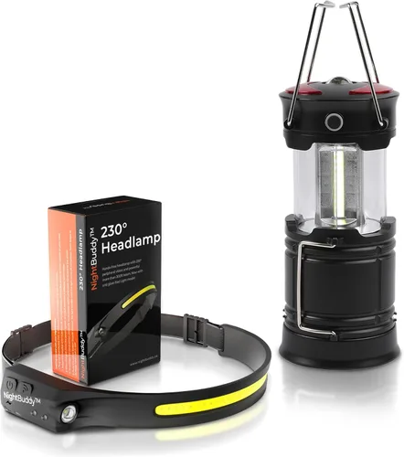 Night Buddy Linterna Frontal LED Recargable para Adultos Artículos Esenciales de Campamento Luces de Mochilero 4 Veces Más Brillante Que Otras