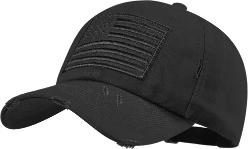 Miniatura 13 de IIN Gorra de béisbol con bandera estadounidense para hombres y mujeres, de perfil bajo, militar, militar, militar, para papá