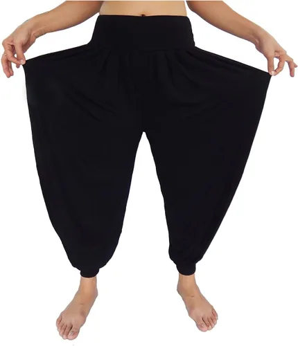 Miniatura 7 de Pantalones holgados con cintura elástica y harem Aladdin para mujer