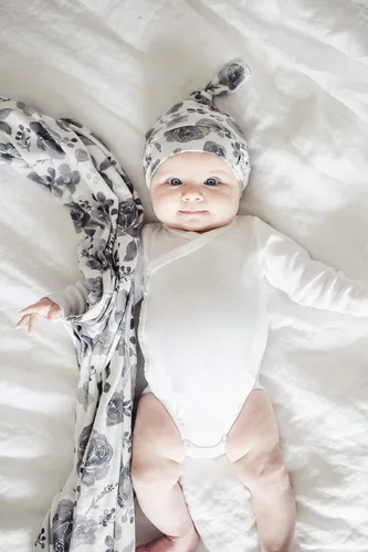 Miniatura 3 de Copper Pearl Baby Beanie Hat Top Knot