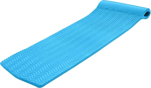 Miniatura 10 de TRC Recreation Serenity 1.5” Thick Vinyl Coated Foam Swimming Pool Float Mat Adult Lounger with Built-in Roll Pillow bronce