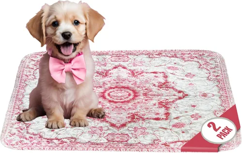 Miniatura 35 de PUPIBOO Almohadillas lavables para orina para perros y gatos - Almohadillas de entrenamiento para cachorros reutilizables súper absorbentes - 100%