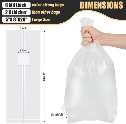Miniatura 2 de Bolsas de desove de hongos, 20 bolsas grandes extra gruesas de 6 mil, bolsas de cultivo de hongos de 8 x 5 x 20 pulgadas, bolsa sellable de sustrato