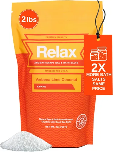 Miniatura 14 de Relax Spa & Bath Paquete variado de sales de baño de aromaterapia para bañera de hidromasaje, baño o spa, cuatro bolsas de 2 libras infundidas