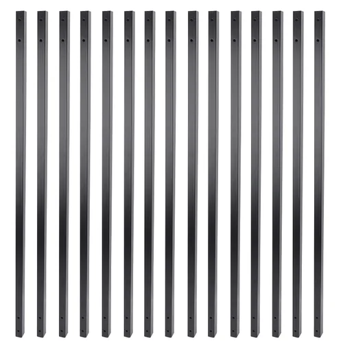 Miniatura 21 de Myard - Balaustres de aluminio de 32-1/4 pulgadas para muebles de barandilla de cubierta con tornillos para cerca de barandilla de montaje frontal