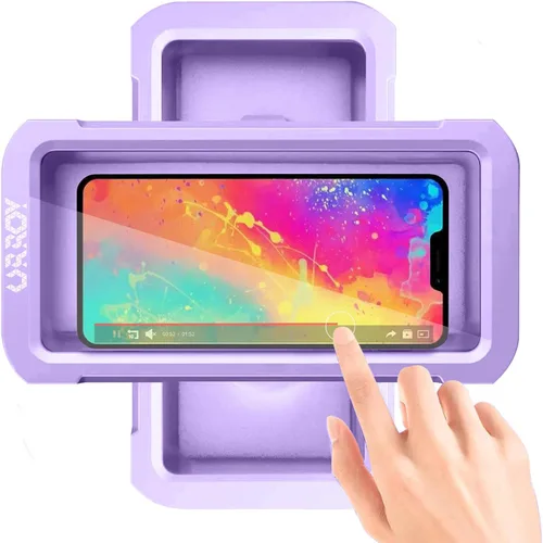 Miniatura 11 de URROY Soporte para Teléfono de Ducha Impermeable Funda para Teléfono de Ducha de Apertura con Un Toque Antivaho y Pantalla Táctil Sensible Soporte
