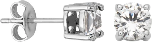Miniatura 30 de Amazon Essentials Aretes redondos de plata de ley con piedra natal (anteriormente colección Amazon)