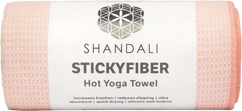 Shandali Toalla de yoga caliente – tamaño esterilla, microfibra, súper absorbente, antideslizante, sin lesiones, 24 x 72 pulgadas – La mejor toalla