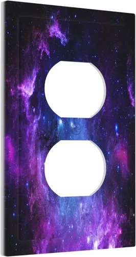 Miniatura 80 de Cubierta de Interruptor de Luz de 1 Gang de Mujer Africana, Placa de Pared Individual Basculante, Receptáculo de Cebras y Elefantes GFCI, Niña Mujer
