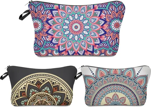 Miniatura 9 de Deanfun 3 unids/set Super divertido 3D impresión mujeres cosméticos bolsa multifunción lápiz titular (unicornio), 3 piezas Flamencos, Pájaros