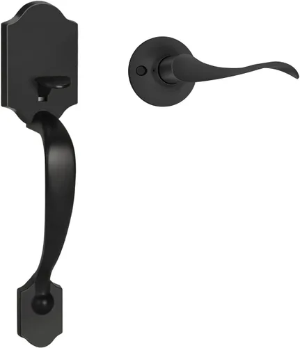 Miniatura 14 de Haidms Juego de manijas y cerrojos dorados para puerta delantera, cerradura de puerta delantera, cerraduras doradas para puerta de entrada