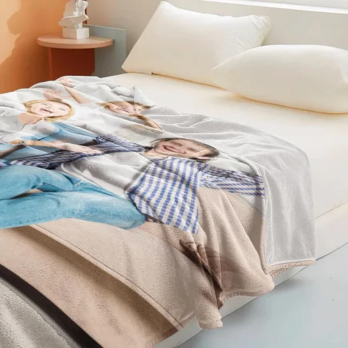 Miniatura 2 de Manta personalizada con fotos, manta de fotos personalizada, mantas personalizadas para parejas, regalos para cumpleaños, Navidad, aniversario, 1