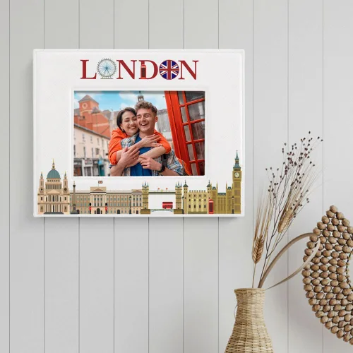 Miniatura 3 de KATE POSH Marco de fotos de Londres, vacaciones familiares en Londres, luna de miel, boda, decoración de Londres (5 x 7 horizontal)