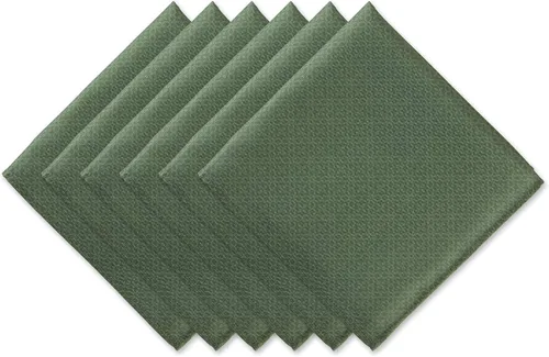 Miniatura 17 de DII Colección de mesa para interior/exterior con agujero para sombrilla con cremallera, lavable a máquina, celosía tonal, mantel, 60 pulgadas