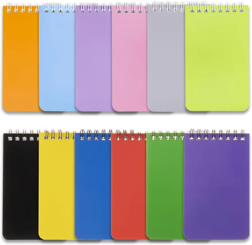 Miniatura 12 de QiCheng 6 paquetes de cuaderno de bolsillo pequeño bloc de notas de bolsillo pequeños cuadernos en espiral 3X5 pulgadas (6-2)