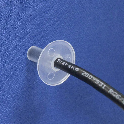 Miniatura 7 de Steren Buje de alimentación simple RG6 transparente - Paquete de 100