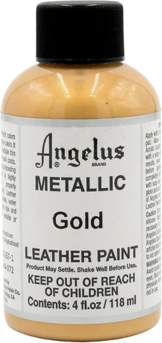 Miniatura 15 de Angelus - Pintura metálica para cuero, 4 onzas, plata