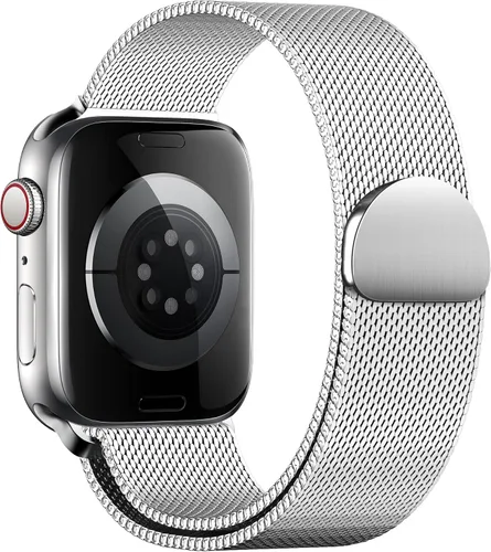 Miniatura 10 de QOKNUL Compatible con correas de Apple Watch de 1.929 in, 1.811 in, 1.772 in, 1.732 in, 1.654 in, 1.614 in, 1.575 in, 1.496 in, correa de malla