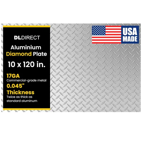 Miniatura 51 de 2 pulgadas x 96 pulgadas - Hoja de metal de placa de diamante, hoja de aluminio de alta resistencia con acabado de molino de grado comercial, placa