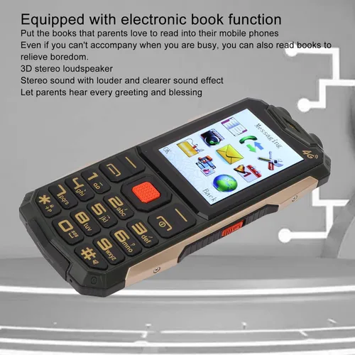 Miniatura 7 de Yunseity Teléfono celular desbloqueado para personas mayores, pantalla clara, botones grandes, volumen, fácil teléfono móvil, compatible con SOS