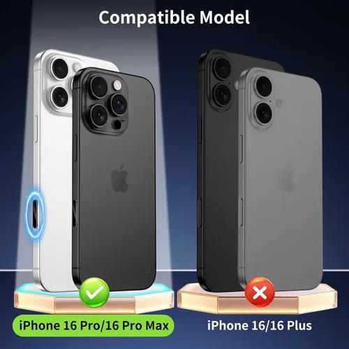 Miniatura 3 de Lkurui Paquete de 4 protectores de botón de control de cámara para iPhone 16 Pro/16 Pro Max/17 [estándar], cubierta de protección delgada