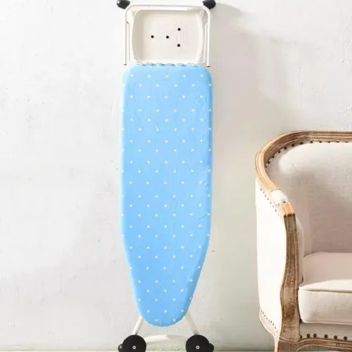 Miniatura 10 de KADEUX Funda de repuesto de algodón para tabla de planchar, resistente a las quemaduras, cubierta de tabla de planchar de 15 x 48 pulgadas