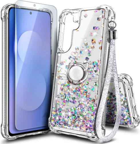 Miniatura 109 de NGB Diseñada para funda Samsung Galaxy Note 10+ (Plus), Rosa/Aguamarina Funda con Purpurina Líquida Brillante Linda para Mujeres Niñas Niños