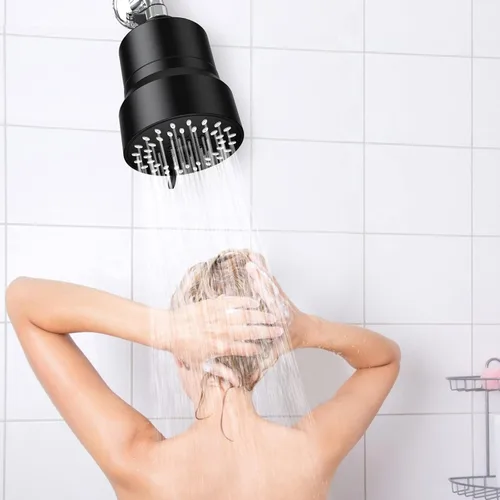 Miniatura 9 de Cabezal de ducha filtrado, cabezal de ducha de alta presión de 3 modos con cartucho de filtro de ducha de agua dura de 15 etapas para eliminar