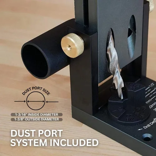 Miniatura 5 de Massca Sistema de Plantilla para Agujeros de Bolsillo de Aluminio Pro M2 Ajustable y Fácil de Usar Herramienta de Carpintería de Unión