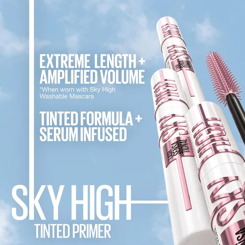 Miniatura 3 de Maybelline Lash Sensational Sky High - Imprimación de pestañas con infusión de suero para rímel, alargamiento, engrosamiento, fórmula teñida