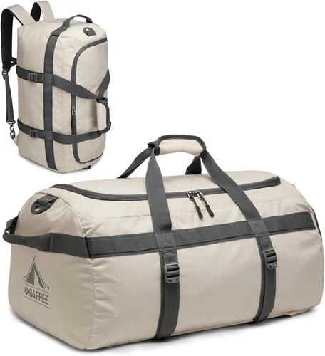 G4Free Bolsa de gimnasio para mujeres y hombres, mochila de lona de 45 litros con compartimento para zapatos, resistente al agua, bolsa de viaje