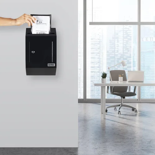 Miniatura 8 de Durabox Caja Fuerte de Depósito con Buzón de 10 x 4 x 16 pulgadas, Acero Resistente con Perfil Delgado, Buzón de Pared con Amplia Ranura de Depósito