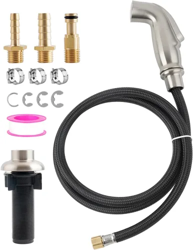 Miniatura 13 de Juego de Accesorios de Rociador de Fregadero de Cocina Universal/Manguera/Soporte, Rociador Lateral de Cocina Compatible con Grifería Moen/Delta