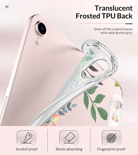 Miniatura 4 de MoKo Funda para el nuevo iPad mini 7 (A17 Pro) 2024, Funda para iPad mini de 6ª generación 2021 (21,08 cm), Funda para iPad mini 6, Funda trasera
