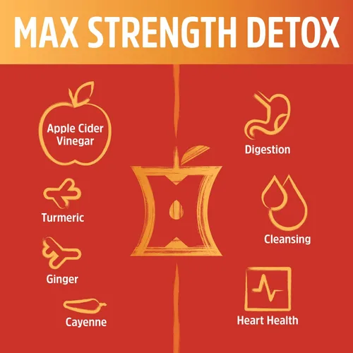 Miniatura 4 de Zhou Cider Detox - Cápsulas de vinagre de sidra de manzana con madre, píldoras ACV naturales crudas para mujeres y hombres, suplemento de complejo